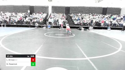 87-J lbs Quarterfinal - LIAM Arroyo, Olympic vs Nazarii Paseniuk, .