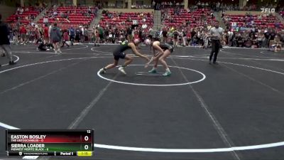 115 lbs Round 2 (6 Team) - Easton Bosley, The Untouchables vs Sierra Loader, Midwest Misfitz Black