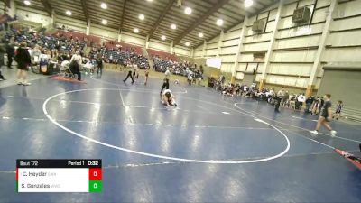 71 lbs Quarterfinal - Caleb Heyder, Sanderson Wrestling Academy vs Steven Gonzales, Westlake Wrestling Club