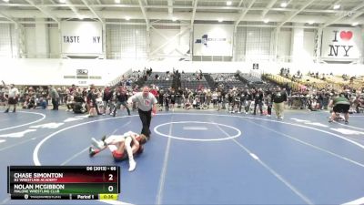 66 lbs Semifinal - Nolan McGibbon, Malone Wrestling Club vs Chase Simonton, B2 Wrestling Academy