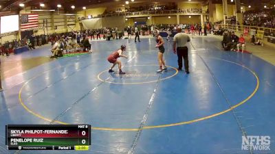 132 lbs Quarterfinal - Penelope Ruiz, Elko vs Skyla Philpot-Fernandez, Liberty