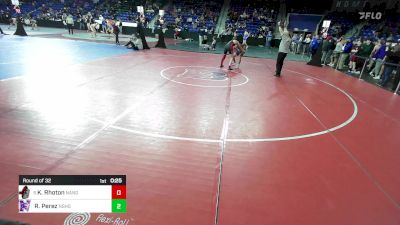 150 lbs Round Of 32 - Kyle Rhoton, North Andover vs Robert Perez, Nashua South