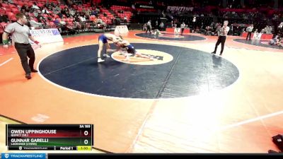 3A 165 lbs Quarterfinal - Owen Uppinghouse, Quincy (Sr.) vs Gunnar Garelli, LaGrange (Lyons)