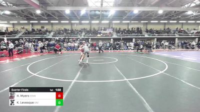 132 lbs Quarterfinal - Hayden Myers, Coventry vs Kyle Levesque, Xavier