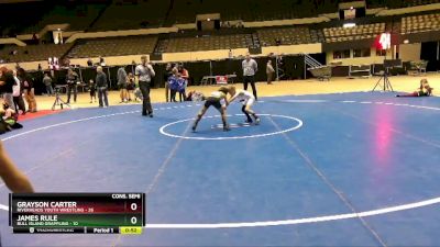 60 lbs Cons. Semi - Grayson Carter, Riverheads Youth Wrestling vs James Rule, Bull Island Grappling