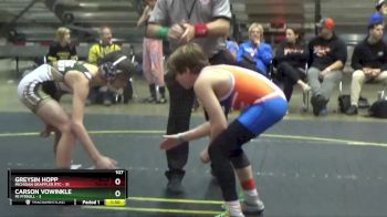 107 lbs Round 5 (6 Team) - Greysin Hopp, Michigan Grappler RTC vs Carson Vowinkle, Mi Pitbull