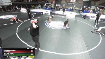 74 lbs 5th Place Match - Elijah Neal, California vs Ian Rodriguez, California