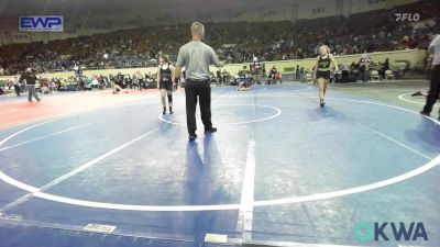 135 lbs 5th Place - Kynzie Kelly, Broken Arrow Wrestling Club vs Bentley Burleson, Wyandotte Youth Wrestling