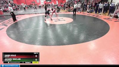 190 lbs Quarterfinal - Aeoden Sinclair, MILTON (WI) vs James Soliz, MOLINE