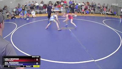 92 lbs Quarterfinal - Leila Newman, Chetco Bears vs Kol Pedersen, Rock Of Redmond Wrestling