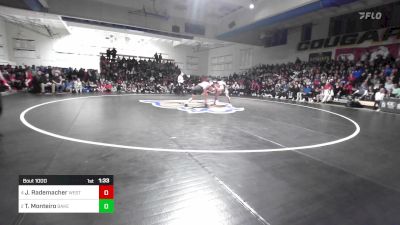 185 lbs Final - Justin Rademacher, West Linn (OR) vs Tye Monteiro, Bakersfield