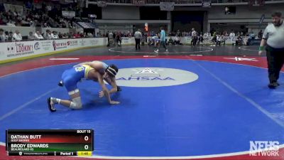 5A 126 lbs Quarterfinal - Dathan Butt, Gulf Shores vs Brody Edwards, Beauregard HS