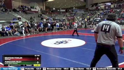 6A 190 lbs Semifinal - Porshawn Riley, Little Rock Central vs Braydon Fowler, Heritage