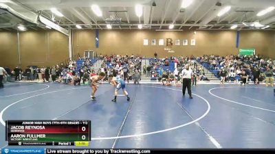 112 lbs Cons. Round 3 - Jacob Reynosa, Herriman vs Aaron Fullmer, Victory Wrestling