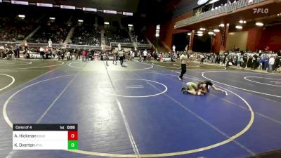 90 lbs Consi Of 4 - Aidan Hickman, Douglas Wrestling Club vs Kael Overton, Athlos WC