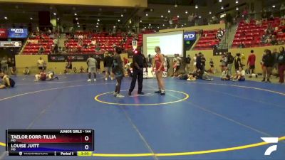 144 lbs Quarterfinal - Taelor Dorr-Tillia, MO vs Louise Juitt, MO