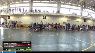 53 lbs Quarterfinal - Gavin Hooper, Contenders Wrestling Academy vs Kysyn Vanwinkle, South Dearborn Wrestling Club