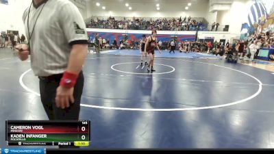 145 lbs Cons. Round 1 - Cameron Vogl, Moscow vs Kaden Infanger, Pocatello