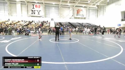 75 lbs Champ. Round 1 - Sammy Rosenbaum, Fairport Jr. Red Raiders Wrestling vs Ayden Miller, Gouverneur Wrestling Club