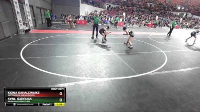 138 lbs Cons. Round 2 - Sybil Gadouas, Kewaskum Wrestling vs Kiona Kahalewaike, Wittenberg-Birnamwood