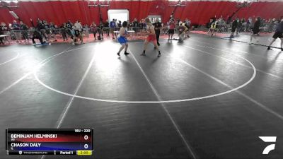 220 lbs Cons. Round 3 - Beminjam Helminski, WI vs Chason Daly, IL