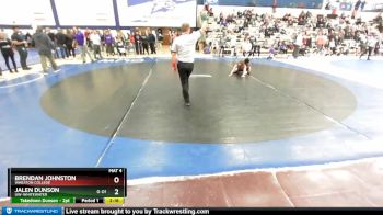 125 lbs Cons. Round 3 - Jalen Dunson, UW-Whitewater vs Brendan Johnston, Wheaton College