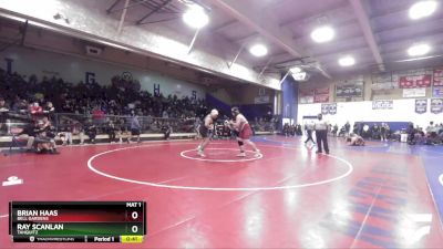 285 lbs Cons. Round 2 - Brian Haas, Bell Gardens vs Ray Scanlan, Tahquitz