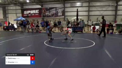 61 kg Consi Of 32 #1 - John Babineau, Pinnacle Wrestling Club vs Trent Proctor, Iron Wrestling Club