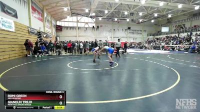 130 (132) Cons. Round 3 - Gianelin Trejo, Heritage (Brentwood) vs Romi Green, San Leandro