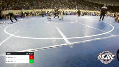 126 lbs Round Of 32 - Gabe Nunn, Marlow Outlaws vs Kale Fruits, Bristow Youth Wrestling