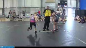 75 lbs Round 5 (6 Team) - Lilah Dunaway, American Gladiators-Lady Saints vs Kassie Sapp, The Funky Singlets