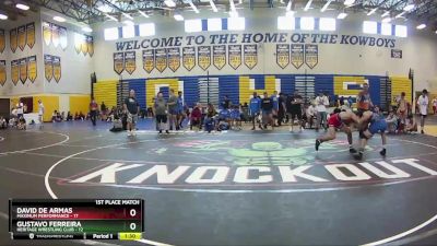 120 lbs Placement (16 Team) - David De Armas, Maximum Performance vs Gustavo Ferreira, Heritage Wrestling Club