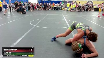 130 lbs Round 5 (8 Team) - Luke Lee, Louisville WC vs Xavier Hendon, Rogue Wrestling