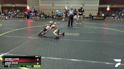 47 lbs Semifinal - Jeffrey Lutes, Ragin Raisins vs Josiah Salas, Bulldog