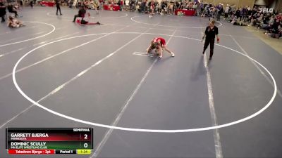 97 lbs Semifinal - Garrett Bjerga, Minnesota vs Dominic Scully, MN Elite Wrestling Club