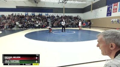 113 lbs Quarterfinal - Michael Nelson, Newport vs Cruz Martinez, Cascade (Leavenworth)