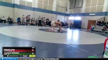 220 lbs Round 3 (4 Team) - Rohan Ojha, Center Grove vs Charlie Henning, Penn