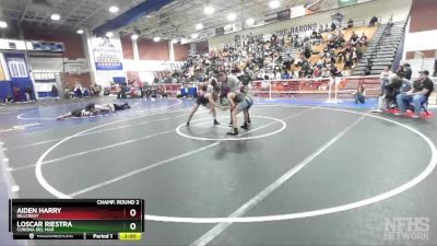 132 lbs Champ. Round 2 - Aiden Harry, Hillcrest vs Loscar Riestra, Corona Del Mar