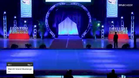 Merritt Island Mustangs [Core Cheer 1 - Mitey Mite Day 1] 2021 Pop Warner National Cheer & Dance Championship