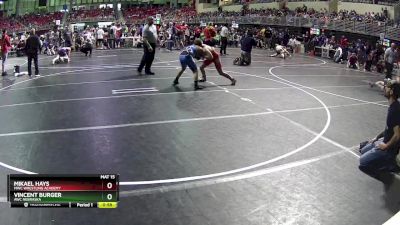 130 lbs Champ. Round 2 - Mikael Hays, MWC Wrestling Academy vs Vincent Burger, AWC Nebraska