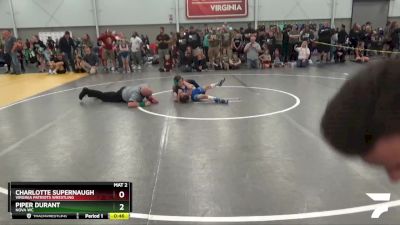 56-59 lbs Round 3 - Charlotte Supernaugh, Virginia Patriots Wrestling vs Piper Durant, Nova WC