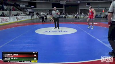 7A 220 lbs Quarterfinal - Andrew Sykes, Vestavia Hills vs Jacob Wilson, Baker HS