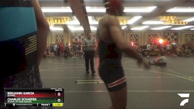 155 lbs Quarterfinal - Charles Schaefer, School Of Hard Knocks vs Benjamin Garcia, Olympic