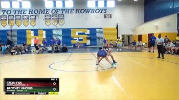 113 lbs Semifinals (8 Team) - Brittney Vincens, Ft Pierce Central vs Talyn Fisk, Osceola (Kissimmee)