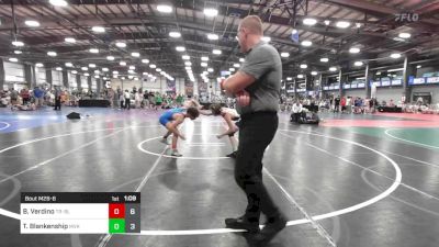 120 lbs Rr Rnd 3 - Blaise Verdino, Triumph Black vs Tommy Blankenship, Mavericks Wrestling