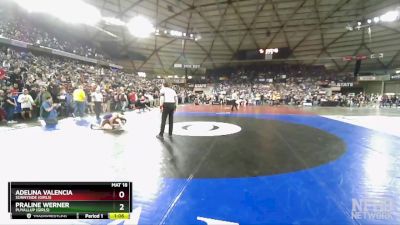 Girls 3A/4A 100 Semifinal - Praline Werner, Puyallup (Girls) vs Adelina Valencia, Sunnyside (Girls)