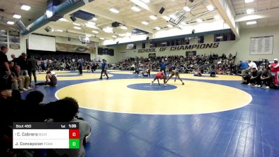 135 lbs Round Of 16 - Cisco Cabrera, Buchanan vs Jalen Concepcion, Poway