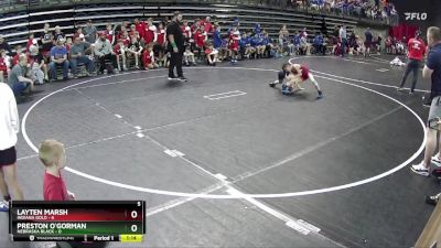 55 lbs Quarterfinals (8 Team) - Preston O`Gorman, Nebraska Black vs Layten Marsh, Indiana Gold