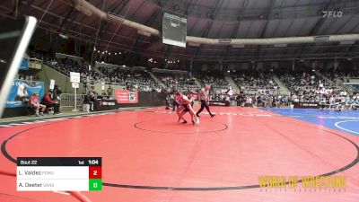 77 lbs Round Of 16 - Lealani Valdez, Pomona Elite vs Audrey Deeter, Sanderson Wrestling Academy