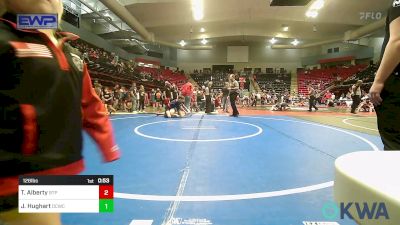 126 lbs Semifinal - Tucker Alberty, Tulsa Blue T Panthers vs Jacob Hughart, Dark Cloud Wrestling Club